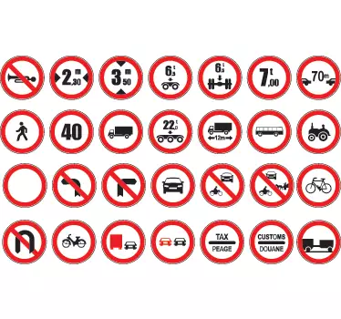 Naklejki znaki zakazu - TenStickers