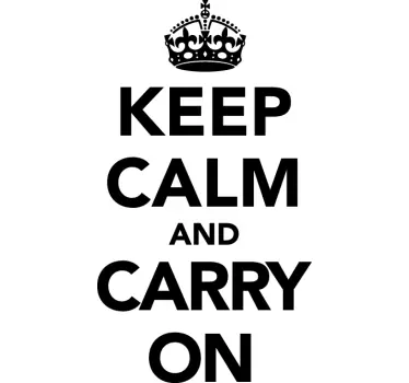 Naklejka na ścianę keep calm - TenStickers