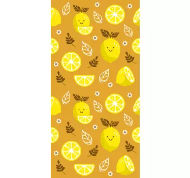 Naklejka na huaweia wesołe wzory cytrynowe - TenStickers