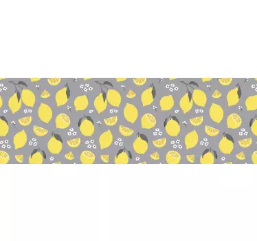 Okleina na meble Tropikalna cytryna - TenStickers