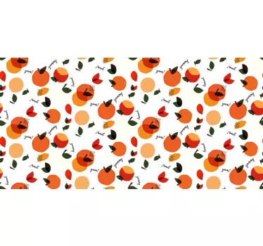 Naklejka na meble Pomarańcze z łodygą - TenStickers
