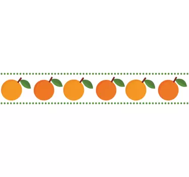 Naklejka na ścianę do kuchni owoce Eleganckie pomarańcze - TenStickers