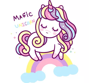 Naklejka na ścianę Magiczny jednorożec - TenStickers