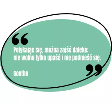Naklejka na ścianę z motywującym tekstem Nie poddawaj się - TenStickers