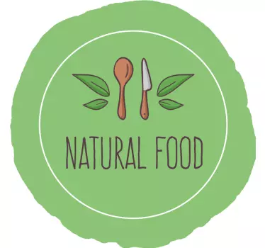 Naklejka ścienna do pracowni Naturalne jedzenie - TenStickers
