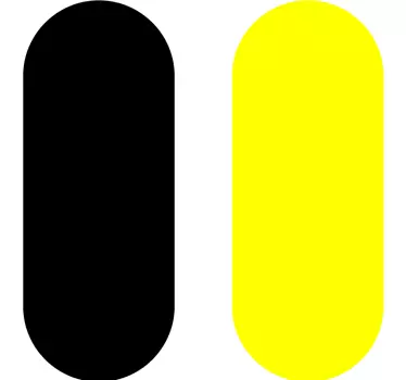 Naklejka na ścianę żółto-czarne konfetti - TenStickers