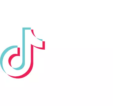Naklejka na okno Tiktok spersonalizowany - TenStickers