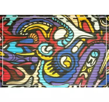 Naklejka na laptop Kolorowe graffiti - TenStickers