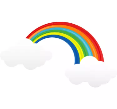 Naklejka na ścianę dla dzieci tęcza - TenStickers