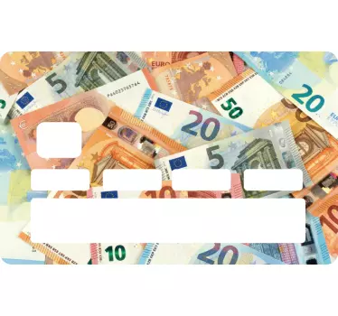 Naklejka na kartę kredytową Pieniądze Euro - TenStickers