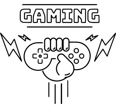 Skóra na playstation Neon light vintage gaming - TenStickers