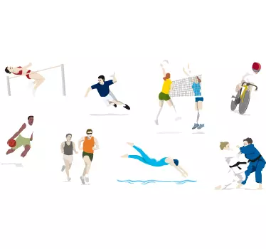 Naklejka olimpijski zestaw - TenStickers