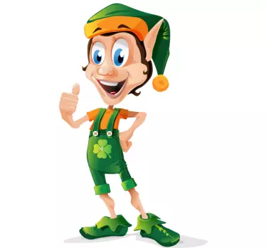 Naklejka zielony elf - TenStickers
