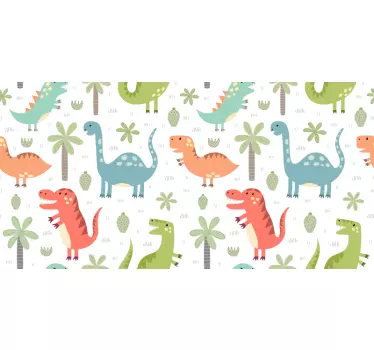 Okleina na meble Szczęśliwy dinozaur kallax - TenStickers