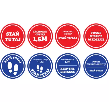 Naklejka ścienna Covid-19 wielopak cicrle - TenStickers