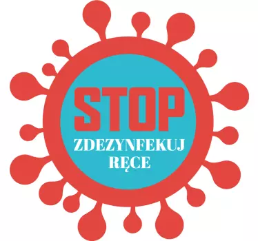 Naklejka ścienna Zatrzymaj się i umyj ręce - TenStickers
