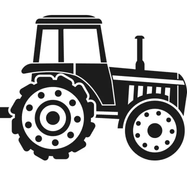 Naklejka na ciężarówkę silhouette traktora - TenStickers