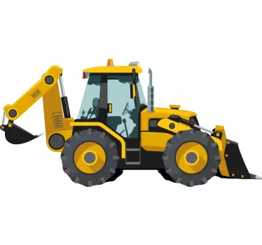 Naklejka na ścianę dla dzieci realistyczny traktor - TenStickers