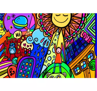 Naklejka na laptopa Graffiti sztuka miejska - TenStickers