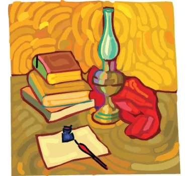 Naklejka malowidło van Gogh'a - TenStickers