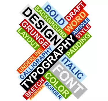 Naklejka typografia - TenStickers