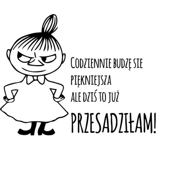 Naklejka ścienna cytat Piękniejsze każdego dnia - TenStickers