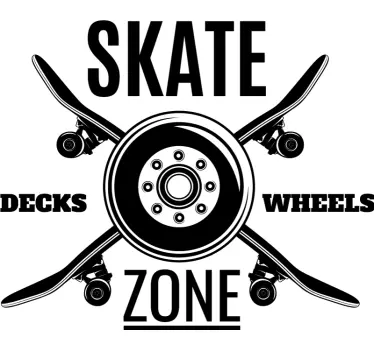 Naklejka na ścianę piłka nożna strefa skate - TenStickers