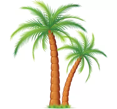 Naklejka na ścianę palma - TenStickers