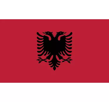 Naklejka flaga Albanii - TenStickers