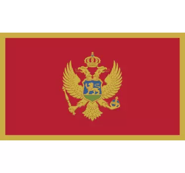 Naklejka flaga Czarnogóry - TenStickers
