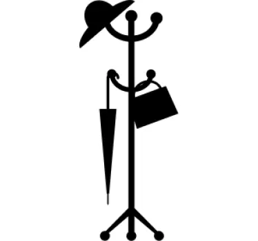 Wieszak na szmatki w stylu pani - TenStickers