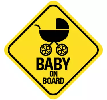 Naklejka na samochód baby on board - TenStickers