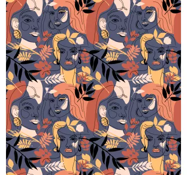 Okleina na meble Kwiatowe wzory, które wychodzą niecodziennie - TenStickers