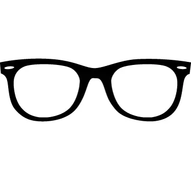 Naklejka na ścianę okulary rayban - TenStickers