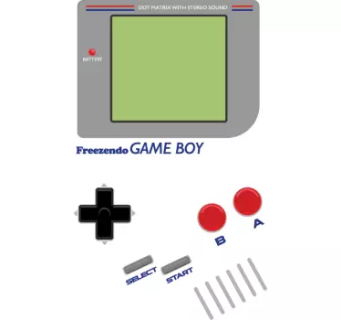 Okleina na lodówkę game boy - TenStickers