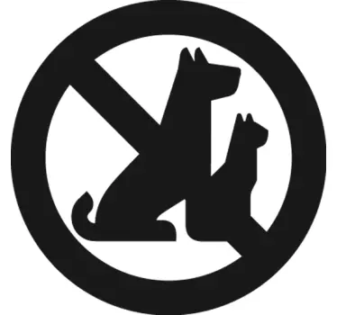 Naklejka dekoracyjna zakaz 3 - TenStickers
