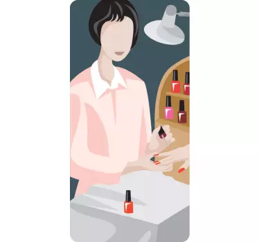 Naklejka manikiurzystka - TenStickers