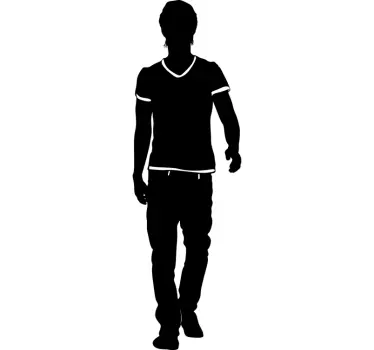 Naklejka model na wybiegu - TenStickers