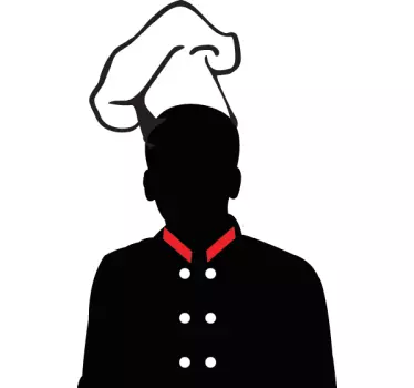 Naklejka na ścianę do kuchni szef kuchni - TenStickers