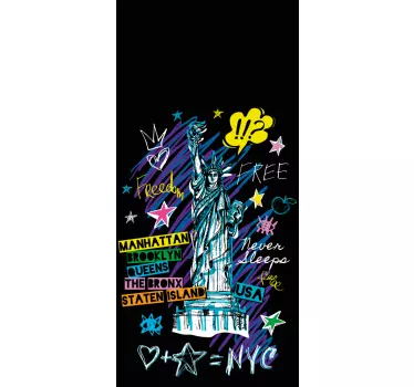 Naklejka na huaweia symbol wolności nyc - TenStickers