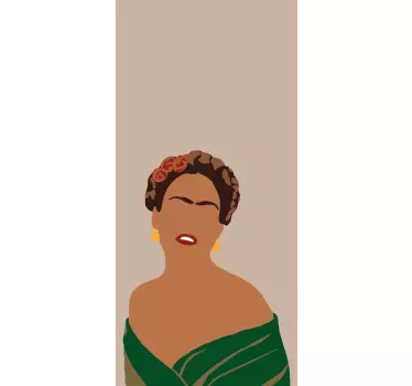 Naklejka na huaweia portret postaci kulturowej - TenStickers
