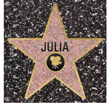 Naklejka na podłogę oryginalna gwiazda Hollywood - TenStickers
