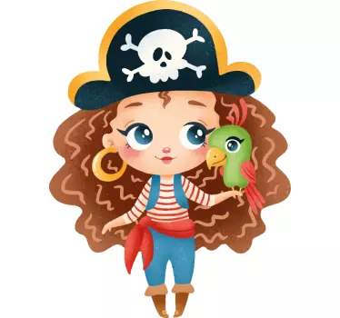 Naklejka na ścianę dla dzieci piratka - TenStickers