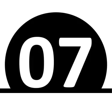 Naklejka na pojemnik z numeracją na śmieci - TenStickers