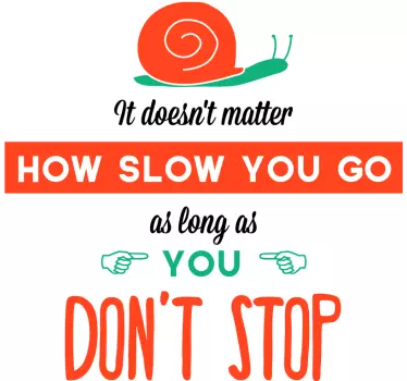 Naklejka don't stop - TenStickers