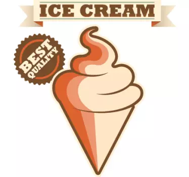 Naklejka najlepsze lody - TenStickers