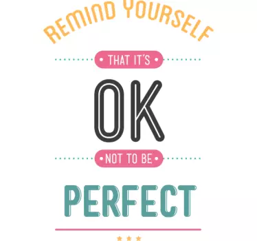 Naklejka dekoracyjna Motto - TenStickers