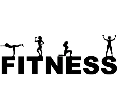 Naklejka na ścianę piłka nożna motywacja do fitnessu - TenStickers