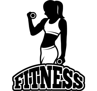 Naklejka na ścianę piłka nożna motywacja do fitnessu - TenStickers