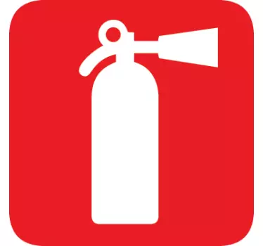 Naklejka informacyjna gaśnica - TenStickers